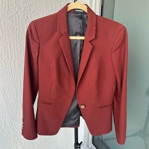Express Deep Red Women's Blazer